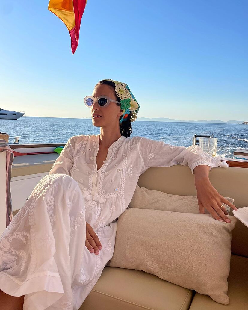 Embroidered Maxi Dress for Understated Glamour Boat Outfits 2027
