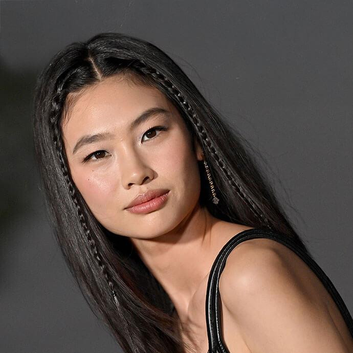 Long Dark Hair With Face-Framing Braids Long Dark Hair With Face-Framing Braids — Quick Hairstyles 2027