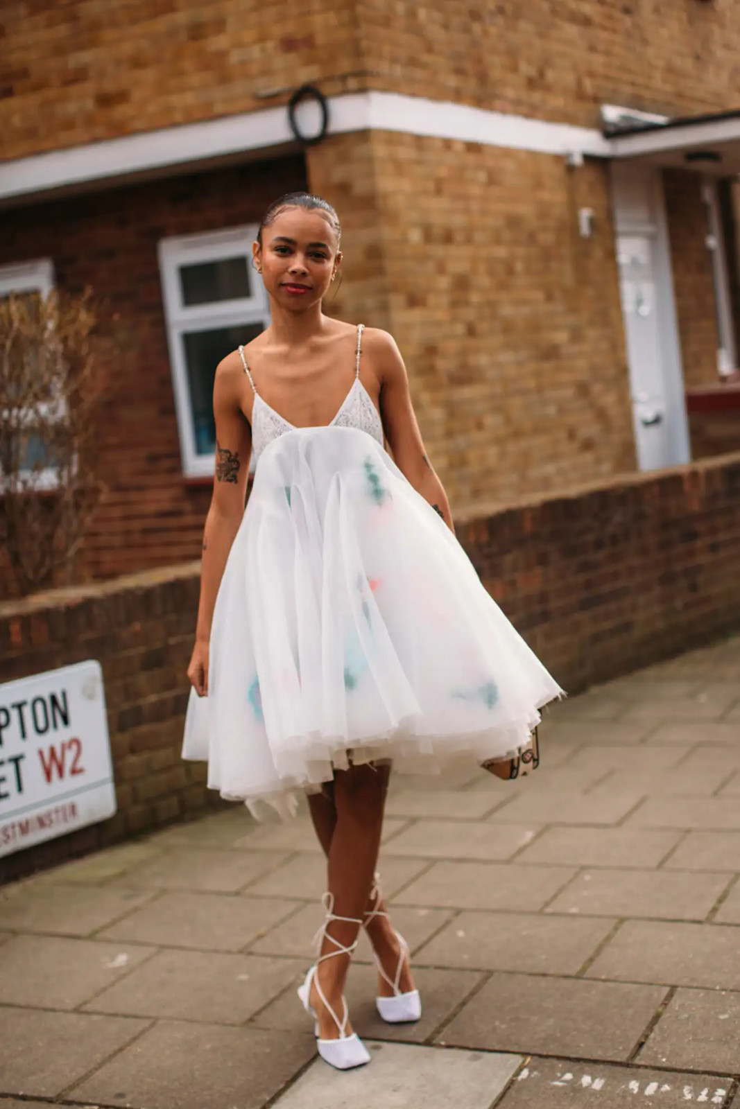 Voluminous Tulle Dress with Floral Accents Voluminous Tulle Dress with Floral Accents — Balletcore Outfits 2027