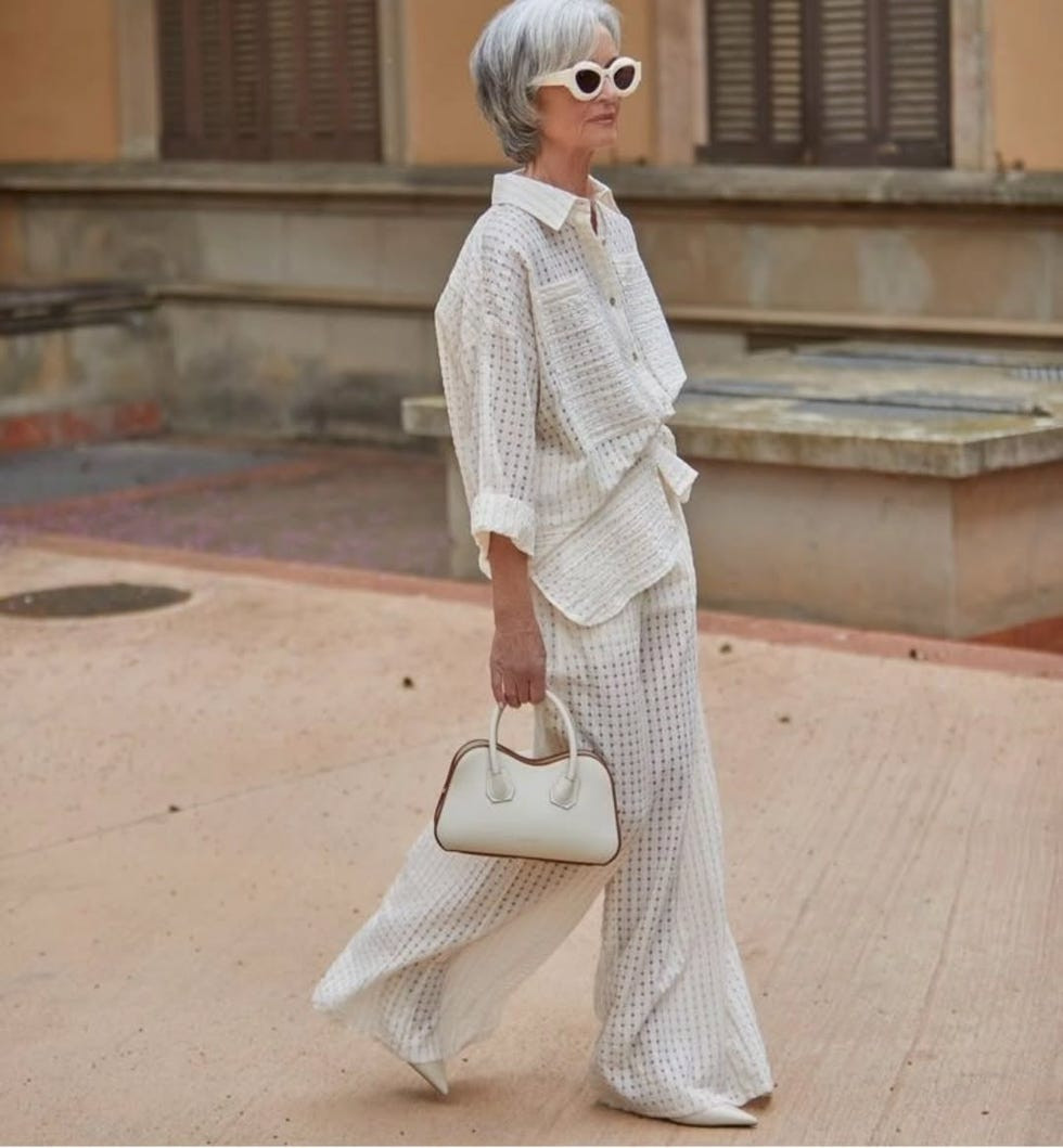 Monochromatic White Linen Set for Summer Monochromatic White Linen Set for Summer — Summer Outfits 2027 for Women Over 50