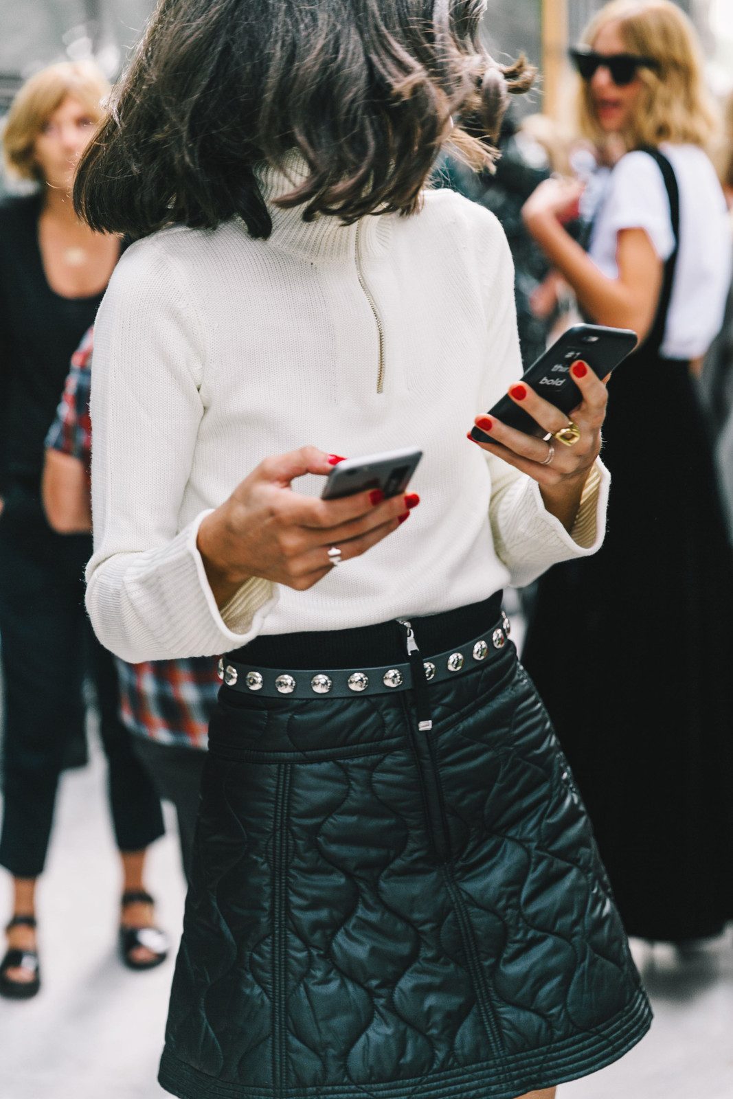 Black Heeled Sandals Outfit Idea — Mini Skirts 2027
