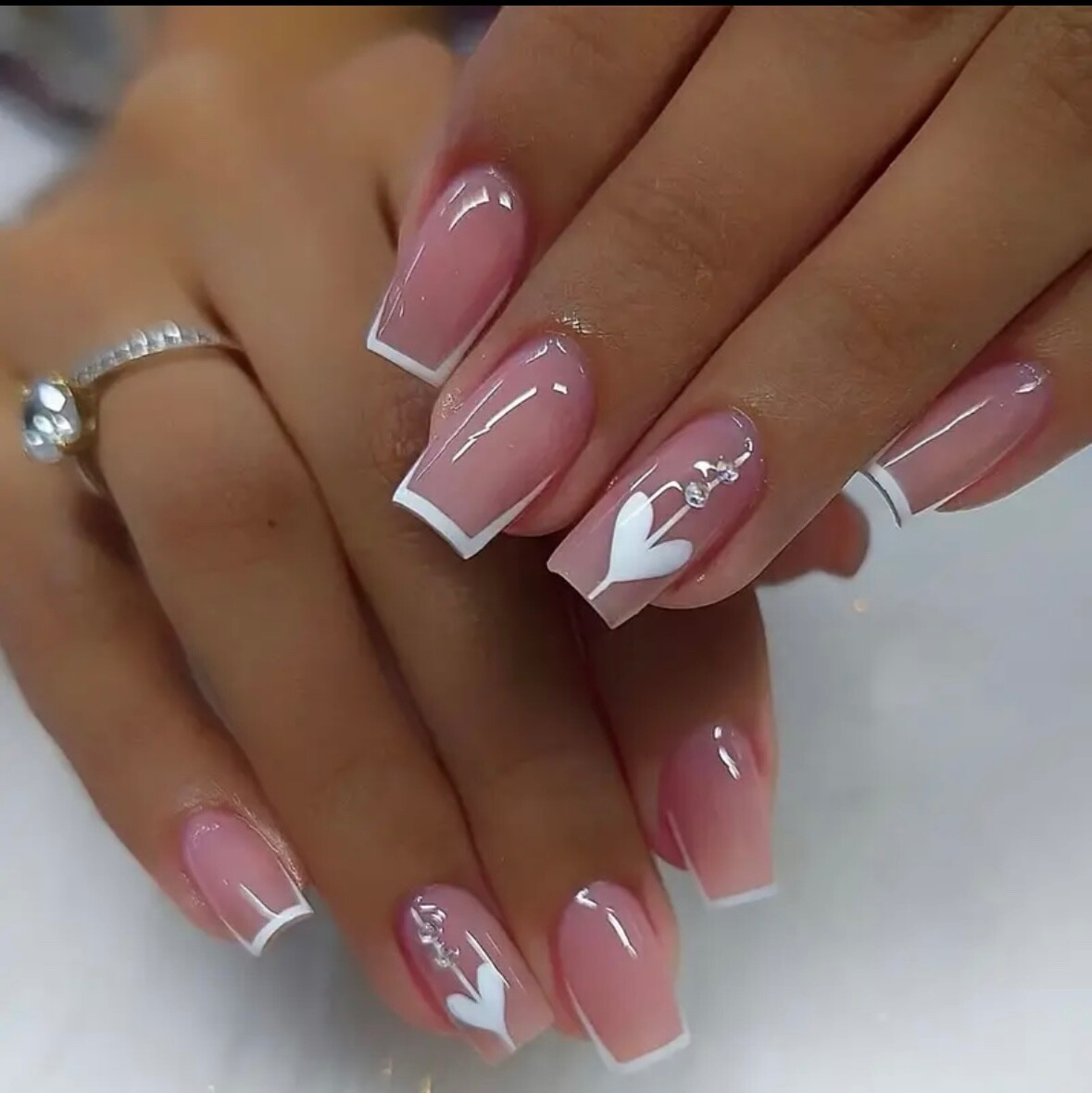 Precise Lines Smooth Finish Visual Idea Precise Lines Smooth Finish Visual Idea — Valentines French Tip Nails 2027