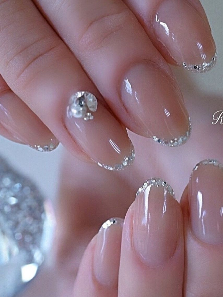 Wedding Festive Visual Idea Wedding Festive Visual Idea — Neutral Wedding Nails 2027
