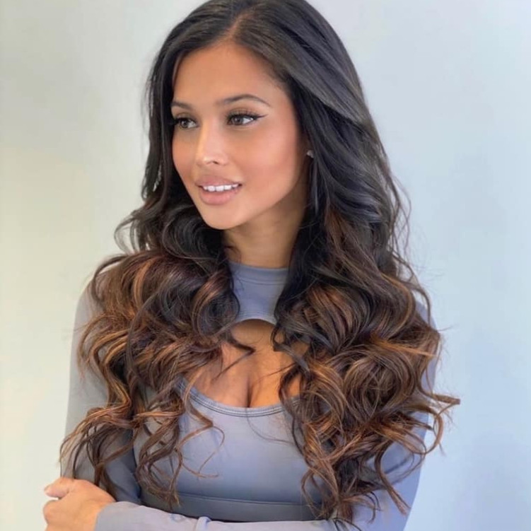 Dark Brown With Distinct Honey Highlights — Honey Brown Hair 2027