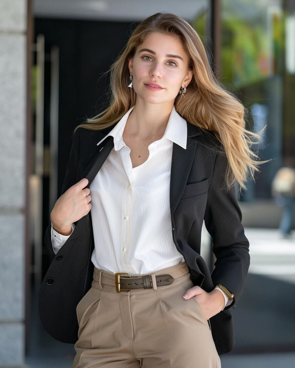 Oversized Blazer and Wide-Leg Trousers: Modern Proportions for Networking Oversized Blazer and Wide-Leg Trousers: Modern Proportions for Networking — Networking Outfits 2027