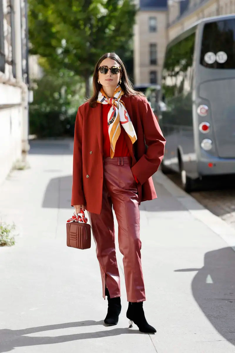 Bold Rust Leather Trousers for a Statement Valentine's Day Look — Casual Valentines Outfits 2027