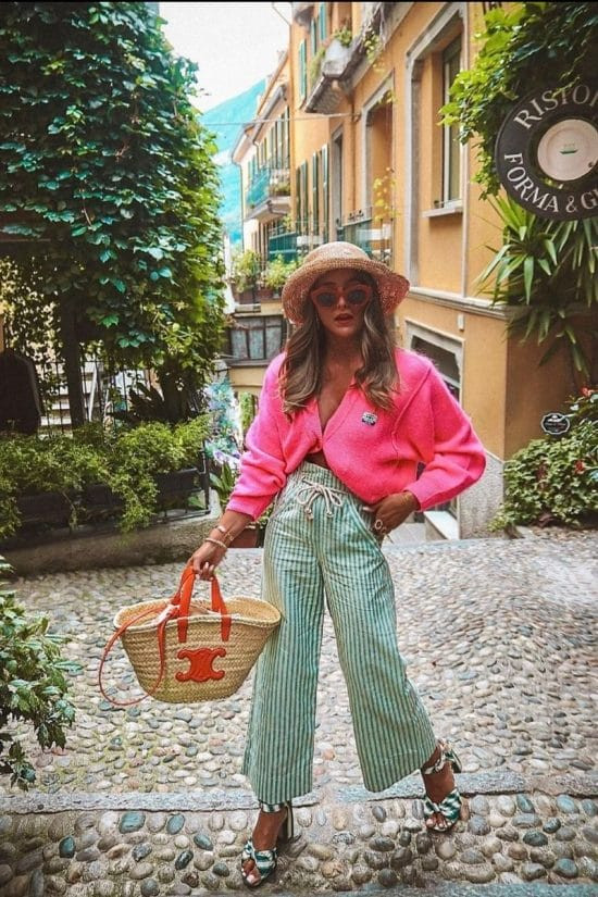 Knit Striped Fabric Outfit Idea — Lake Outfits 2027