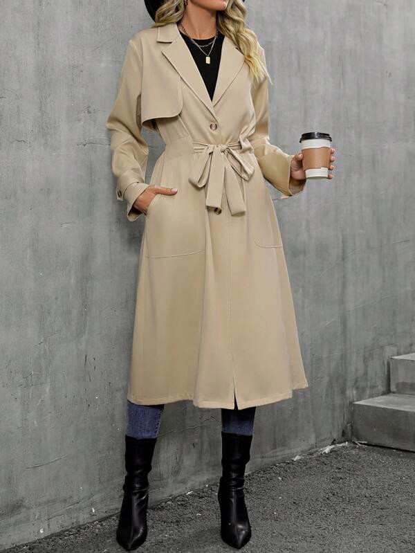 The Versatile Beige Trench Coat for Everyday The Versatile Beige Trench Coat for Everyday — Shein Outfits 2027