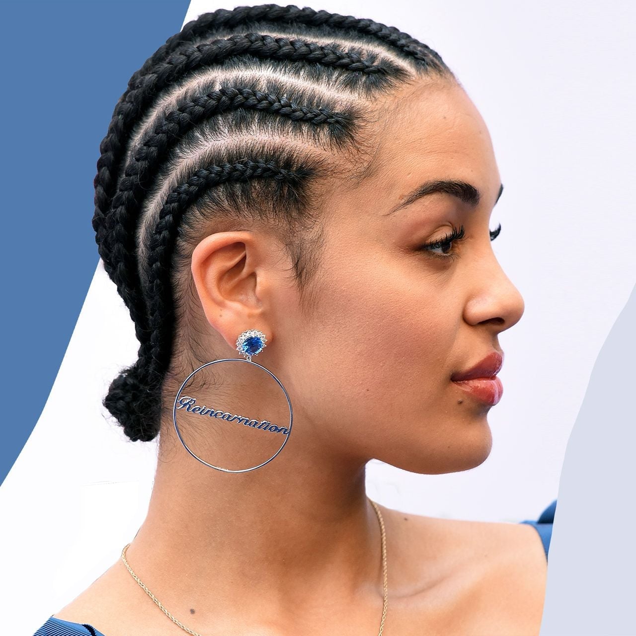 Shoulder Length Cornrows In A Low Bun Shoulder Length Cornrows In A Low Bun — 8 Cornrows 2027