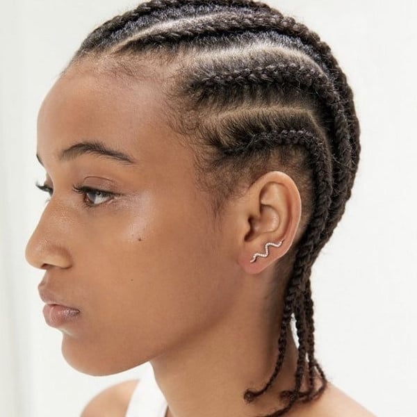 Shoulder Length Cornrows With Clean Scalp Shoulder Length Cornrows With Clean Scalp — 8 Cornrows 2027