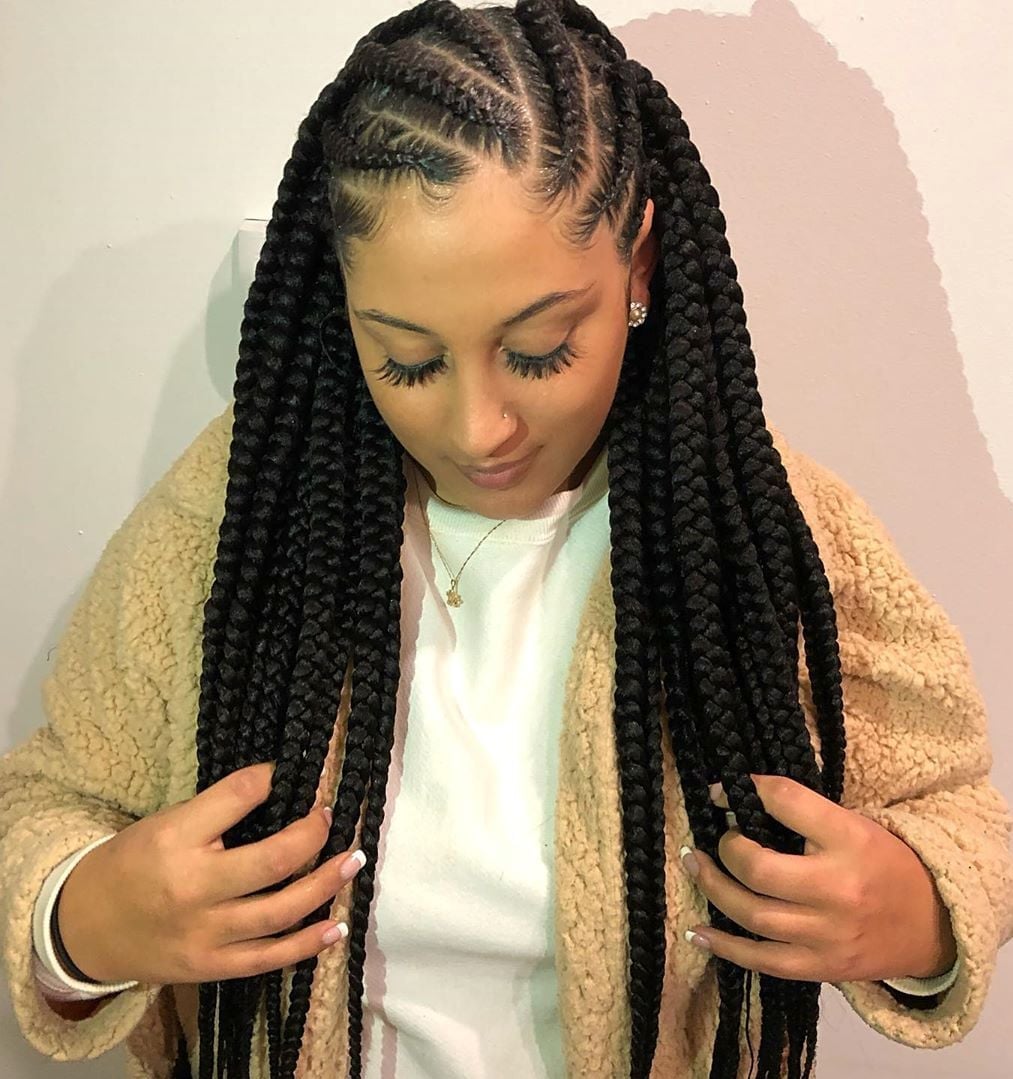 Large Mid-Back Wavy Cornrows Large Mid-Back Wavy Cornrows — 8 Cornrows 2027