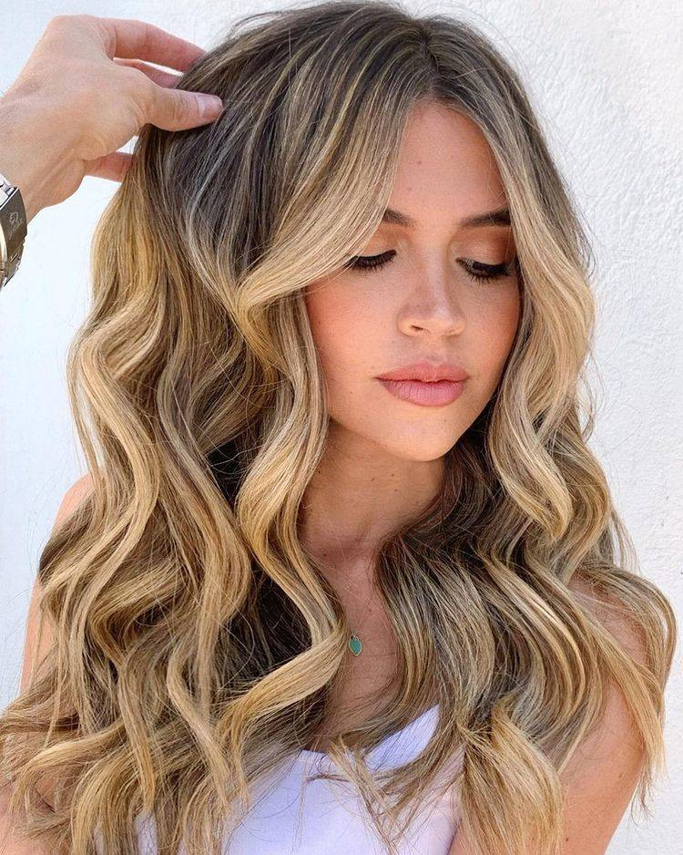 Long Layers Visual Idea — Highlights on Dark Hair 2027