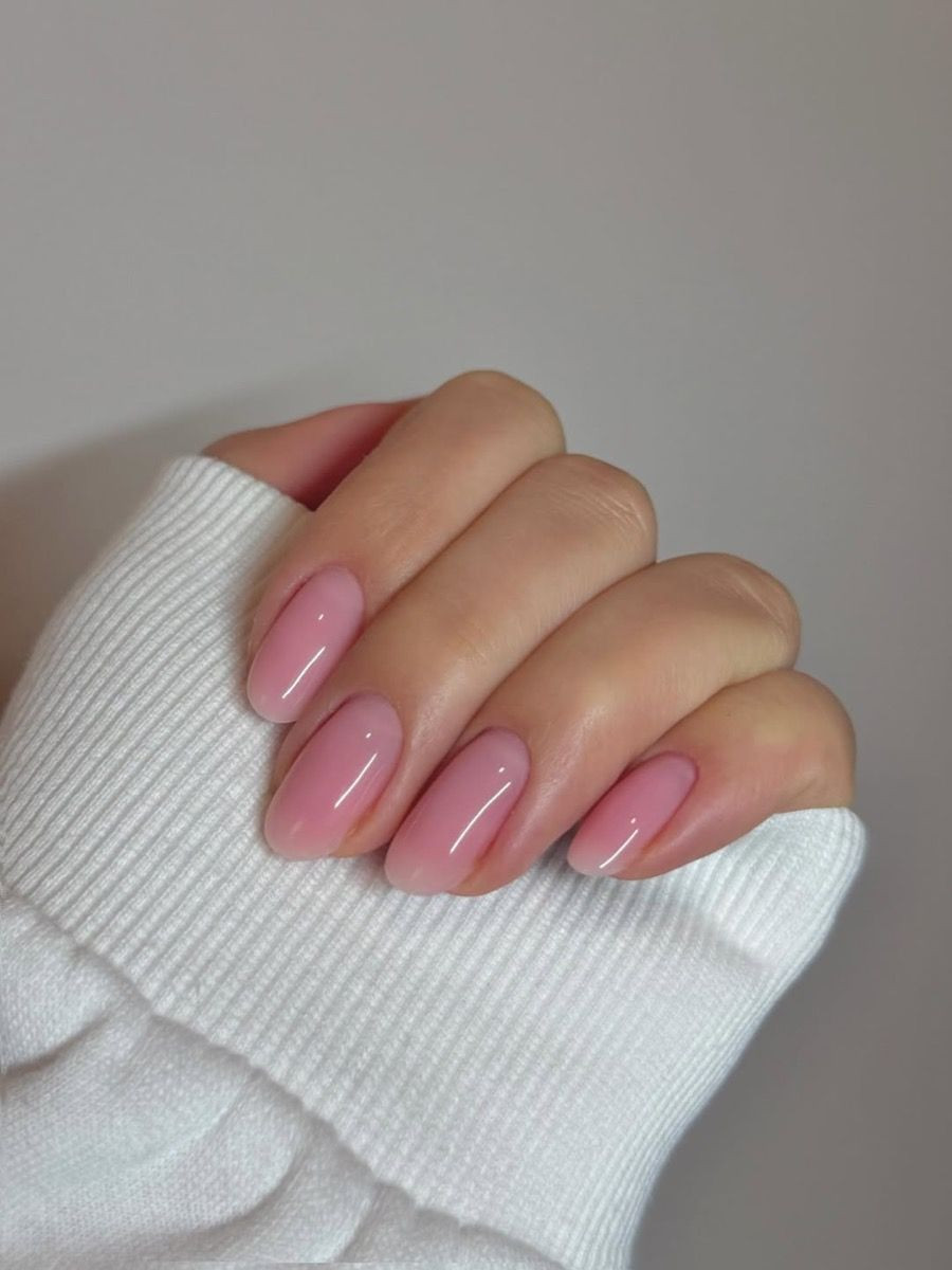 Translucent Sheer Light Pink Ovals Translucent Sheer Light Pink Ovals — Pink Nails 2027