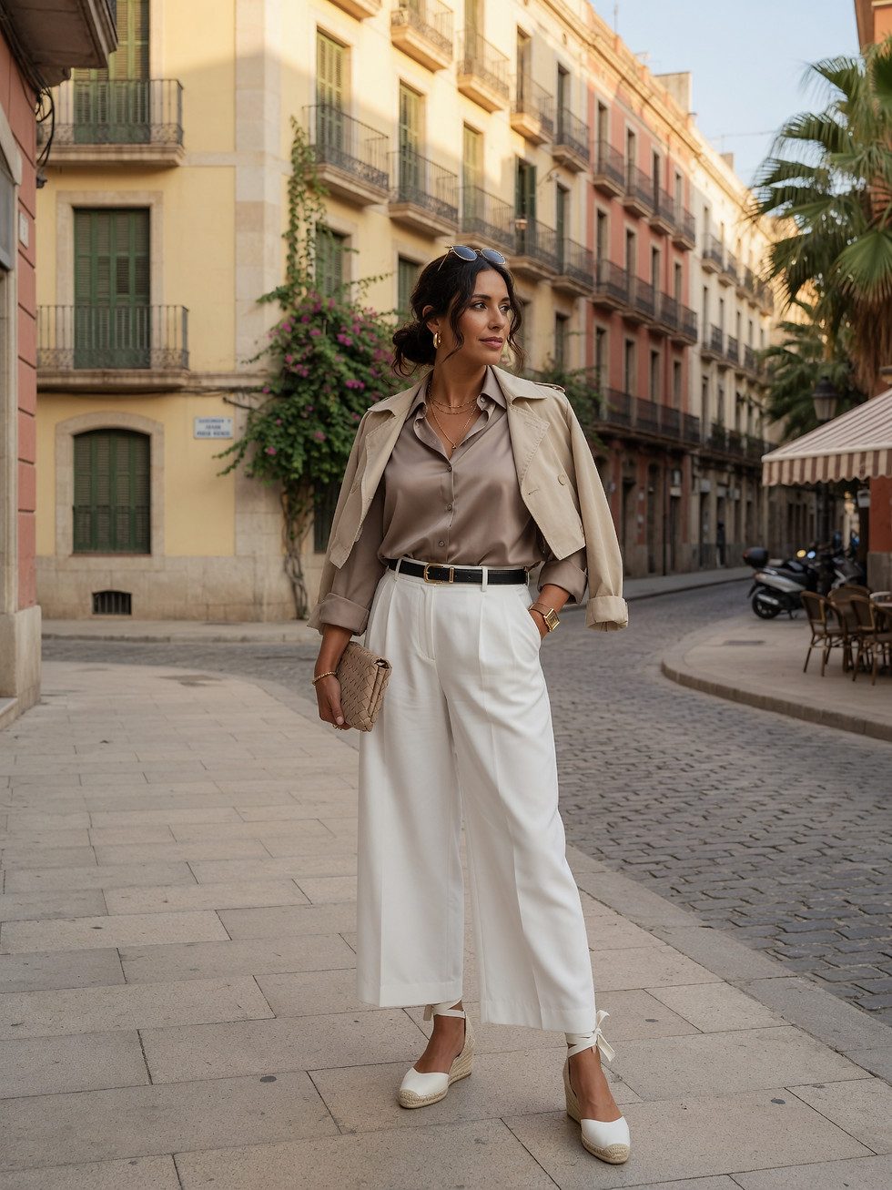 Cozy Autumn Style: White Wide-Leg Jeans with Cable-Knit Sweater Cozy Autumn Style: White Wide-Leg Jeans with Cable-Knit Sweater — White Jeans Outfits 2027