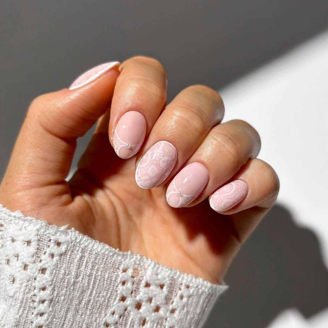 Bridal Romantic Visual Idea Bridal Romantic Visual Idea — Lace Nails 2027