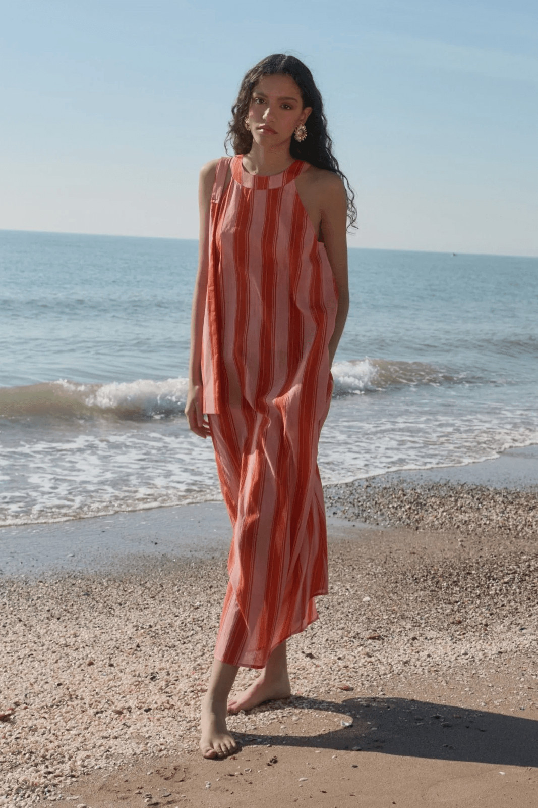 Striped Linen-Blend Maxi Dress for Beach Days Striped Linen-Blend Maxi Dress for Beach Days — Beach Dresses 2027