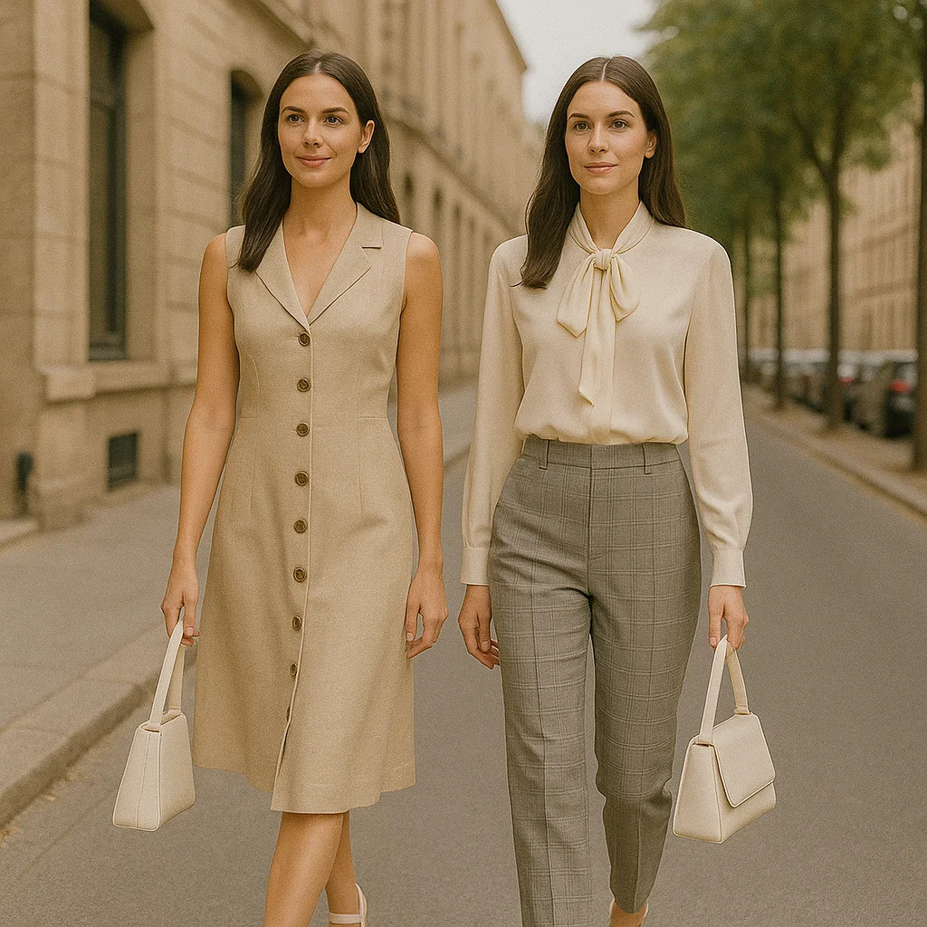 Beige Button-Front Dress: A Versatile Piece for Summer Work — Summer Work Outfits 2027