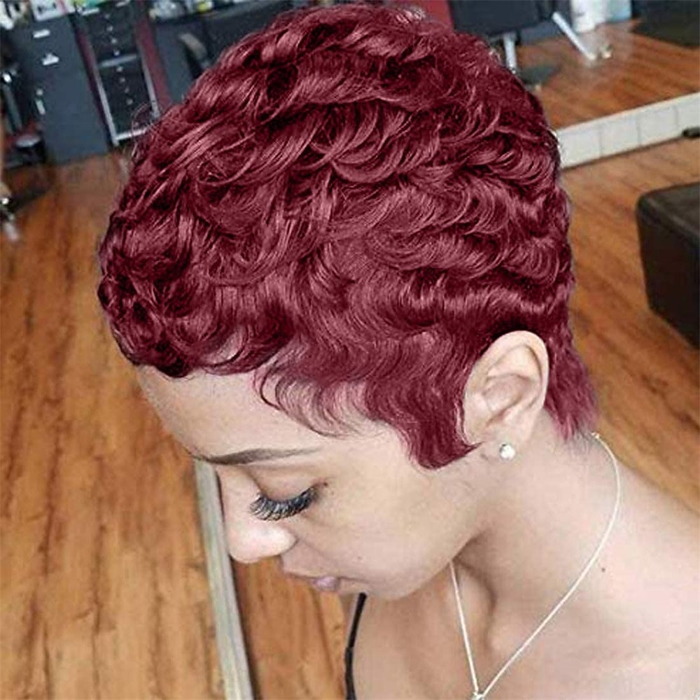 Burgundy Pixie With Finger Waves Burgundy Pixie With Finger Waves — Mulled Wine Hair 2027