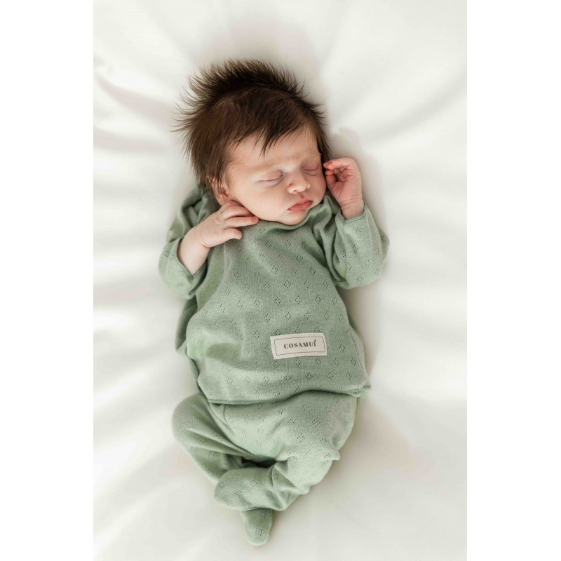 Minimalist Sage Green Knit Set for Newborns Minimalist Sage Green Knit Set for Newborns — Baby Outfits 2027