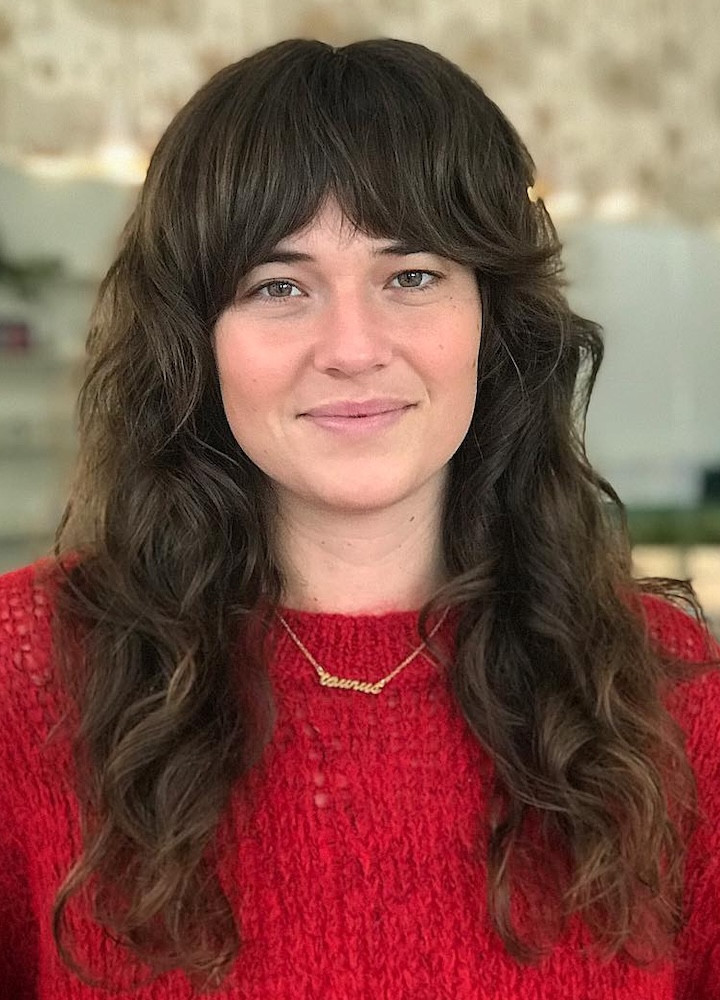 Dark Brown With Blonde Highlights Visual Idea Dark Brown With Blonde Highlights Visual Idea — Bangs 2027 for Thick Hair