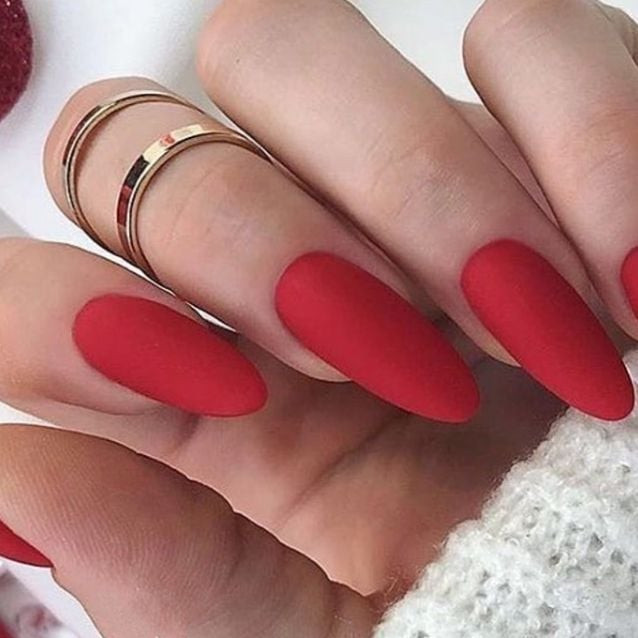 Vibrant Matte Red Nails Vibrant Matte Red Nails — Winter Matte Nails 2027
