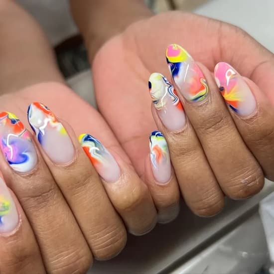Dreamy Summer Watercolor Nail Trend — Abstract Watercolor Nails 2027