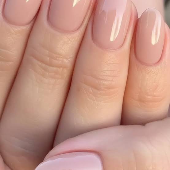 Sheer Pink Glossy Almond Nails Sheer Pink Glossy Almond Nails — Almond Nails 2027 for Short Nail Beds