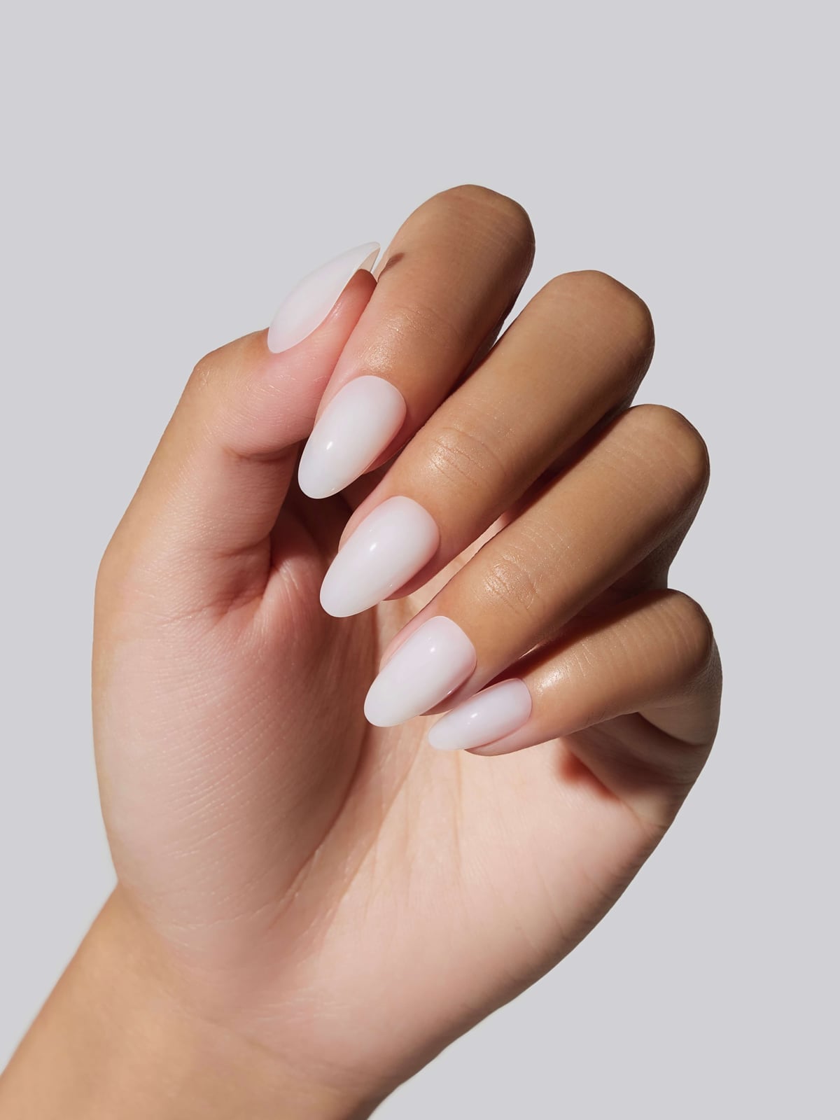 Sheer Milky White Almond Nails Sheer Milky White Almond Nails — Almond Nails 2027 for Short Nail Beds