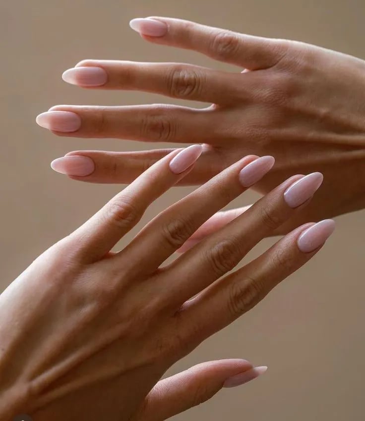 Natural Pink Almond Nails Natural Pink Almond Nails — Almond Nails 2027 for Short Nail Beds