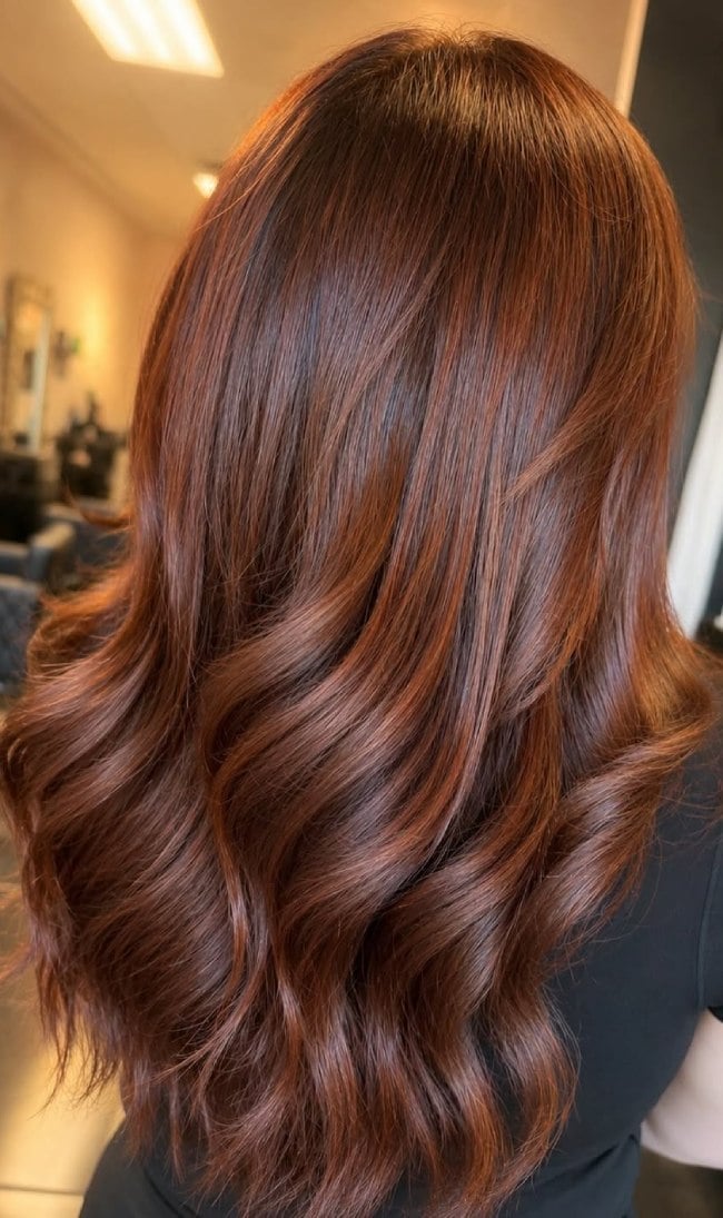 Red Balayage With Copper and Cinnamon Tones Red Balayage With Copper and Cinnamon Tones — Balayage on Red Hair 2027