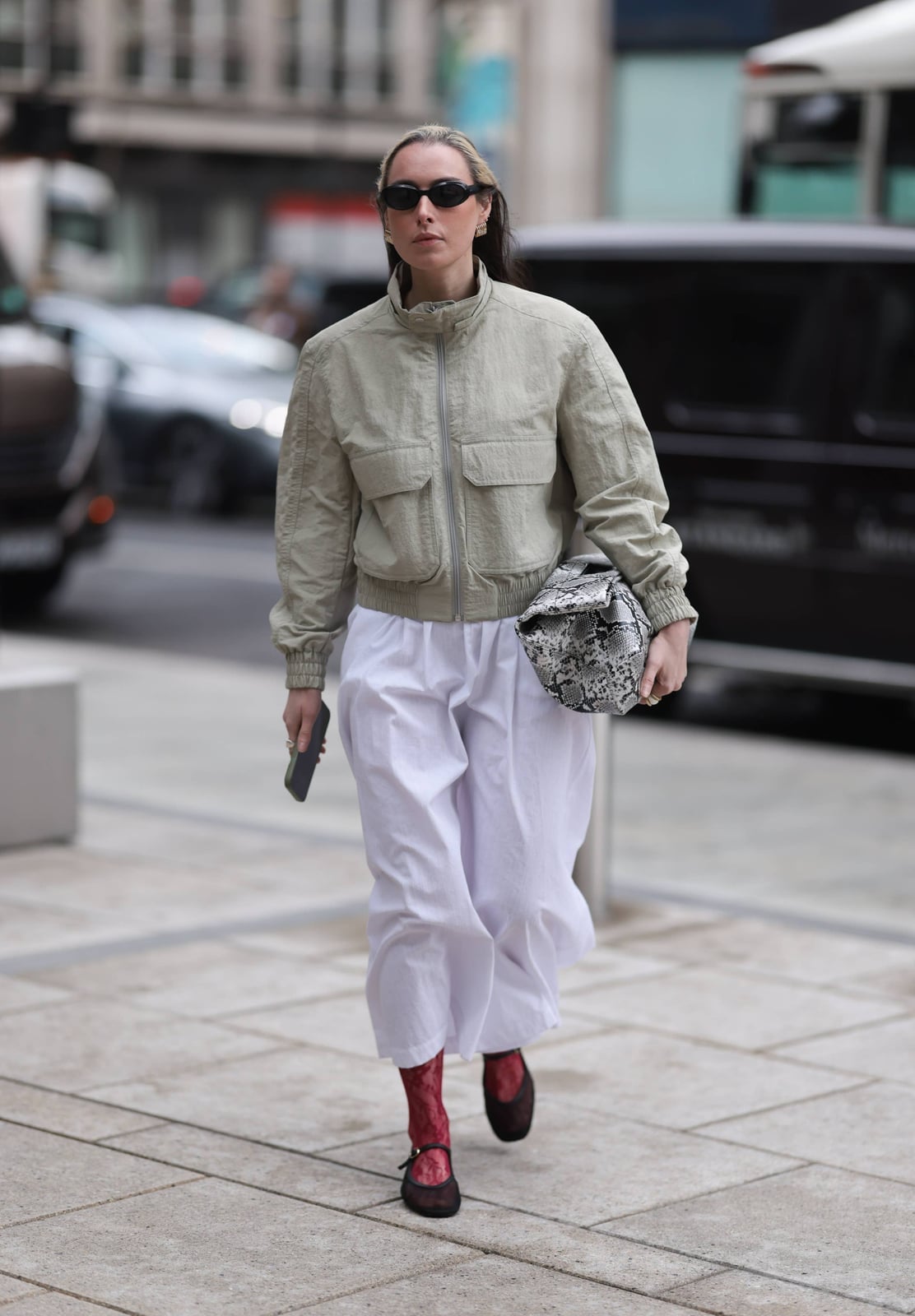 Dark Red Ballet Flats With Cargo Pants Dark Red Ballet Flats With Cargo Pants — Ballet Sneakers Outfits 2027