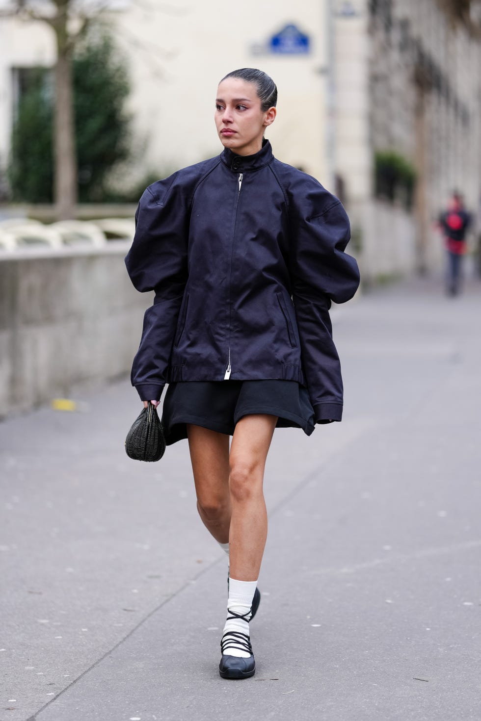 Chunky Ballet Sneakers With Black Shorts Chunky Ballet Sneakers With Black Shorts — Ballet Sneakers Outfits 2027
