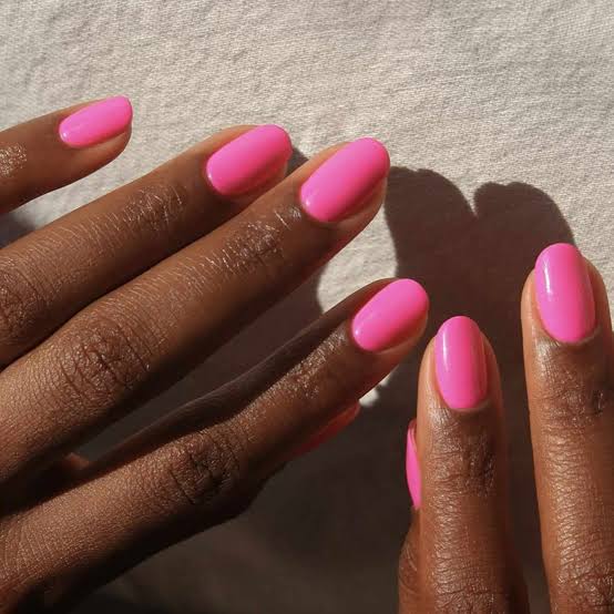 Bright Pink Medium Oval Nails Bright Pink Medium Oval Nails — Barbie Pink Nails 2027