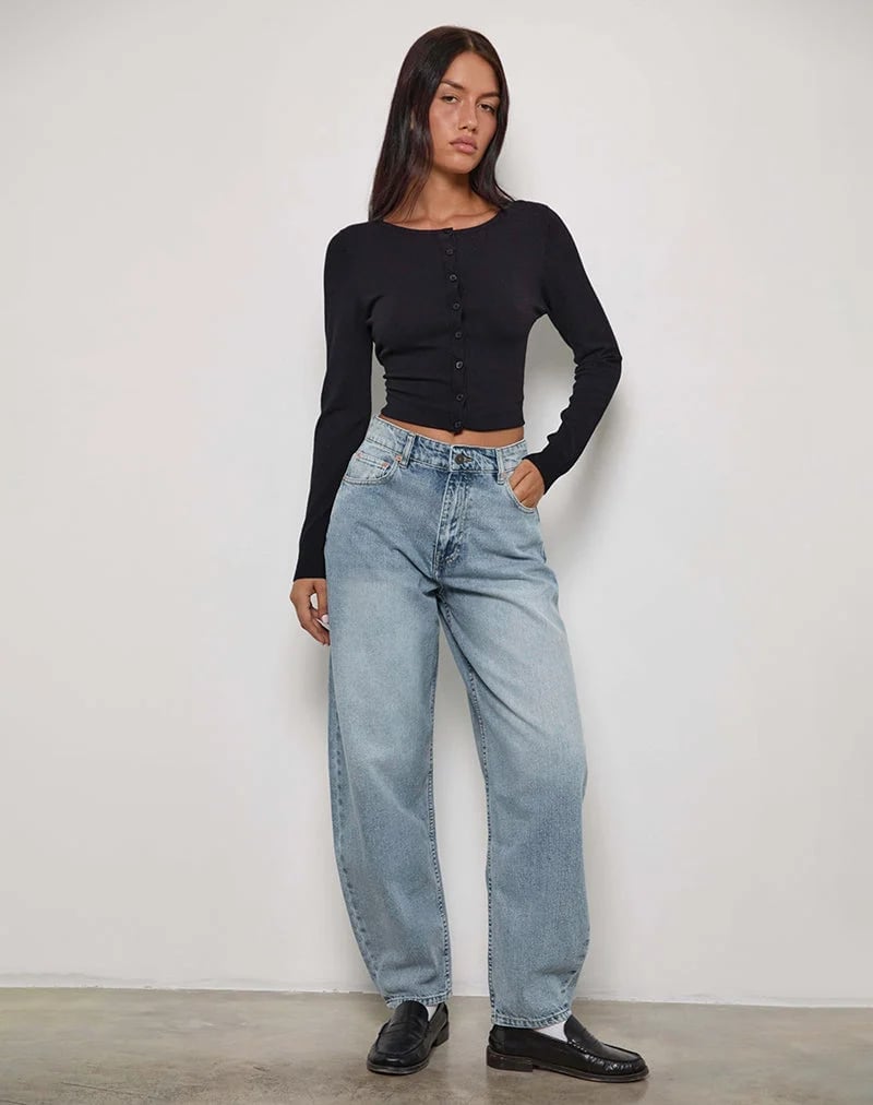 Light barrel jeans with cropped top Light barrel jeans with cropped top — Barrel Jeans 2027