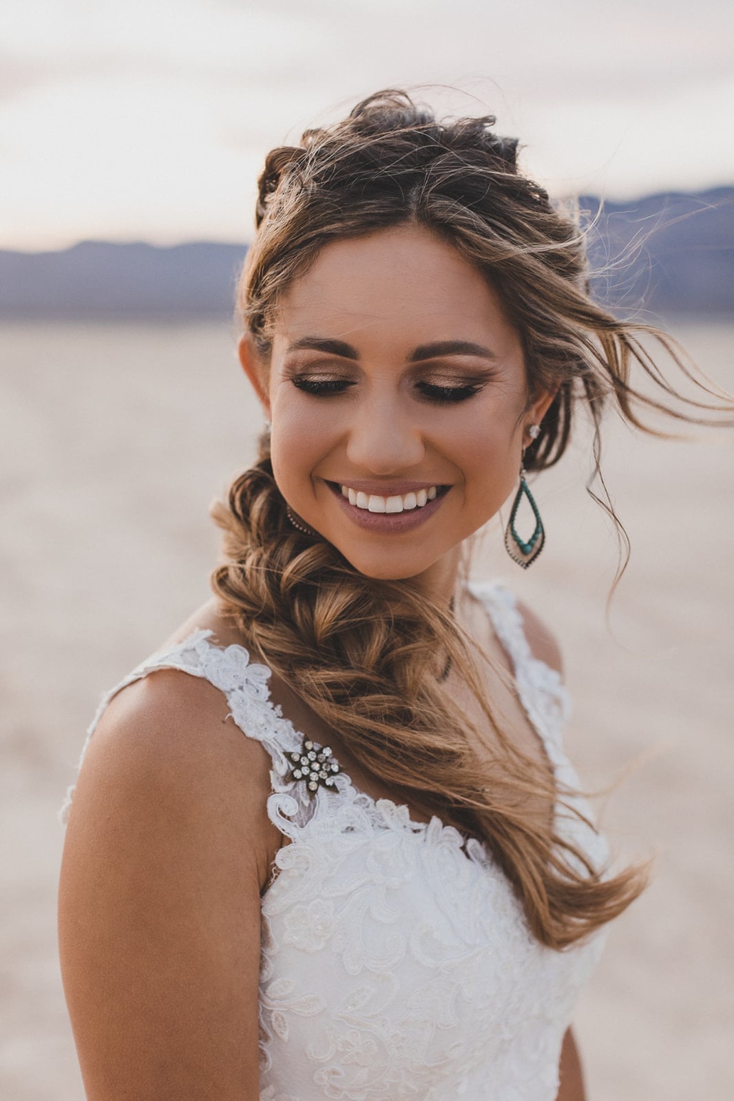 Blonde Side Braid With Loose Waves Blonde Side Braid With Loose Waves — Beach Wedding Hairstyles 2027