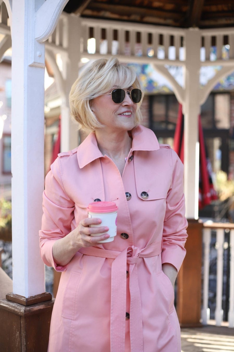 Pink Classic Trench Coat Pink Classic Trench Coat — Belted Trench Coat Outfits 2027