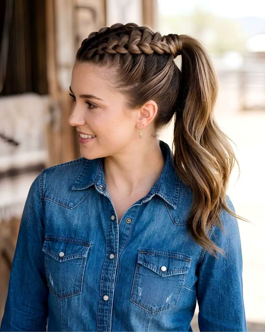 Braided Dutch Accent Ponytail Braided Dutch Accent Ponytail — Birthday Ponytail Hairstyles 2027