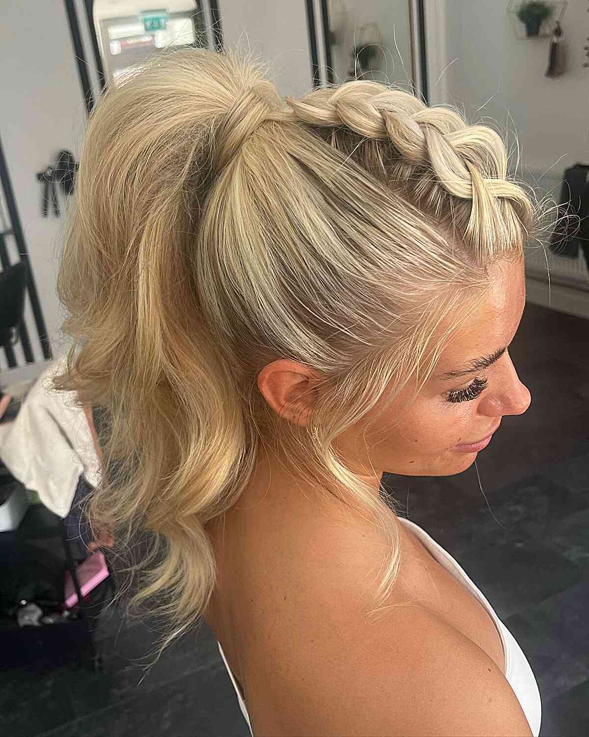 Ash Blonde Ponytail With Braided Accent Ash Blonde Ponytail With Braided Accent — Birthday Ponytail Hairstyles 2027