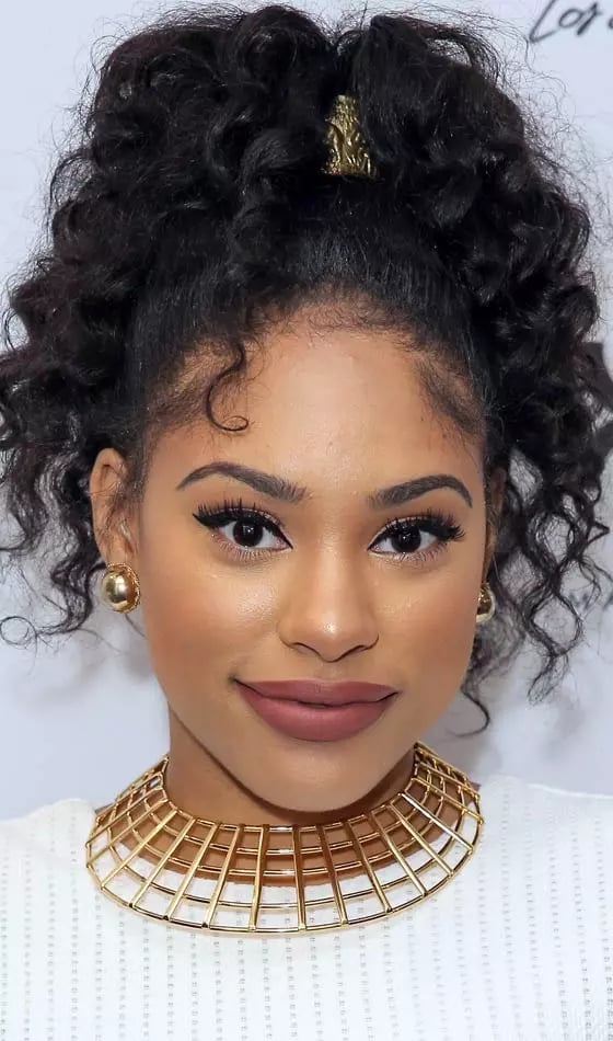 Voluminous Dark Brown Curly Ponytail Voluminous Dark Brown Curly Ponytail — Birthday Ponytail Hairstyles 2027