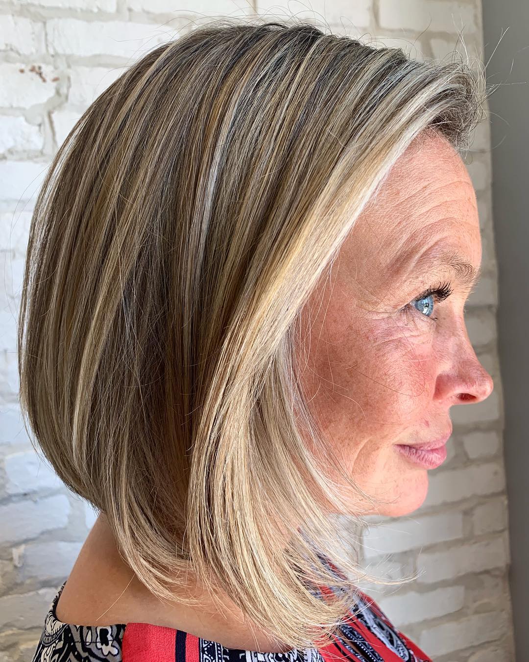 Smooth Ash Blonde Collarbone Bob, Straight — Blonde Hair 2027 for Women Over 60