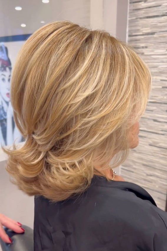 Beige Blonde Shoulder Lob With Layered Ends — Blonde Hair 2027 for Women Over 60