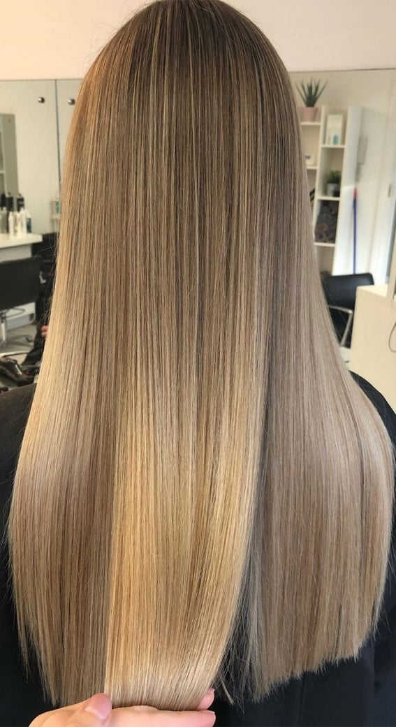 Ash Blonde Base with Blonde Highlights — Blonde Straight Hair 2027