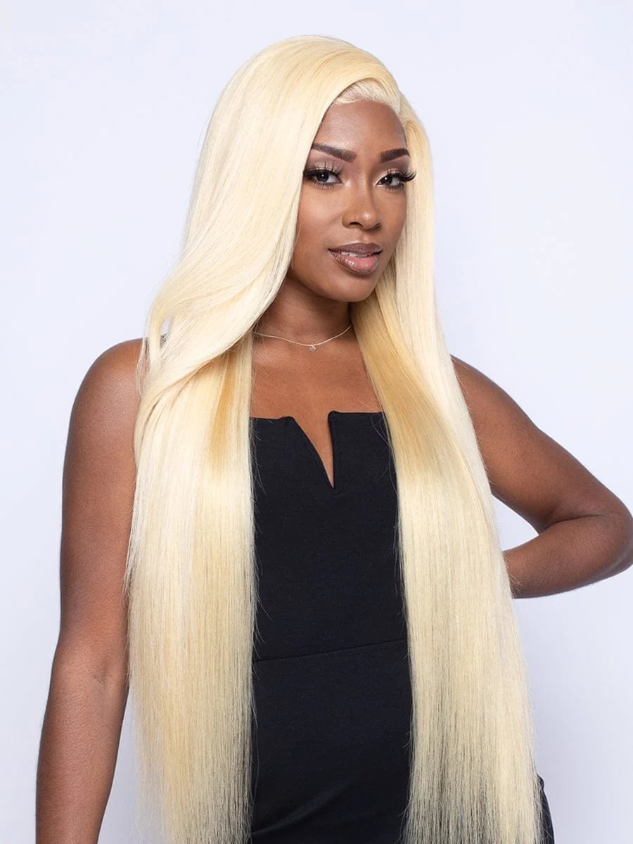 Silky Straight Platinum Blonde Bundles — Blonde Straight Hair 2027