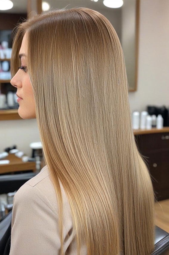 Fine Hair Mid-Back Length Light Blonde — Blonde Straight Hair 2027