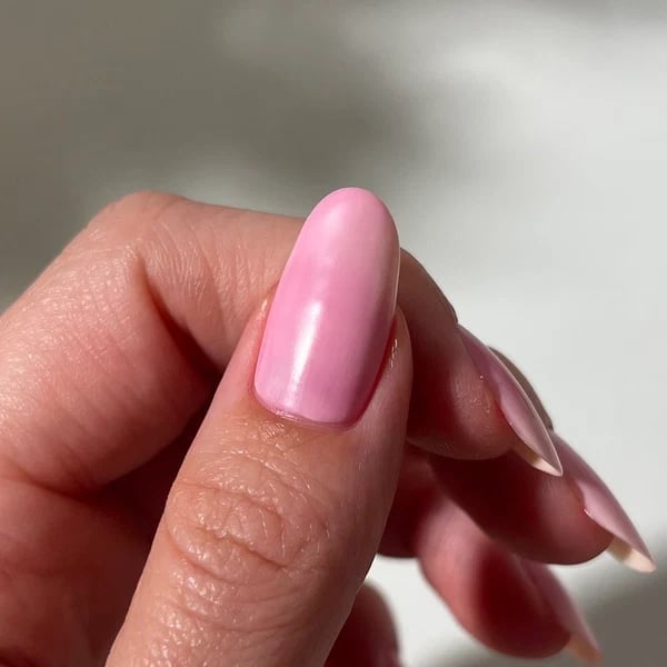 Short Oval Bright Light Pink Glossy Nails Short Oval Bright Light Pink Glossy Nails — Blush Nails 2027