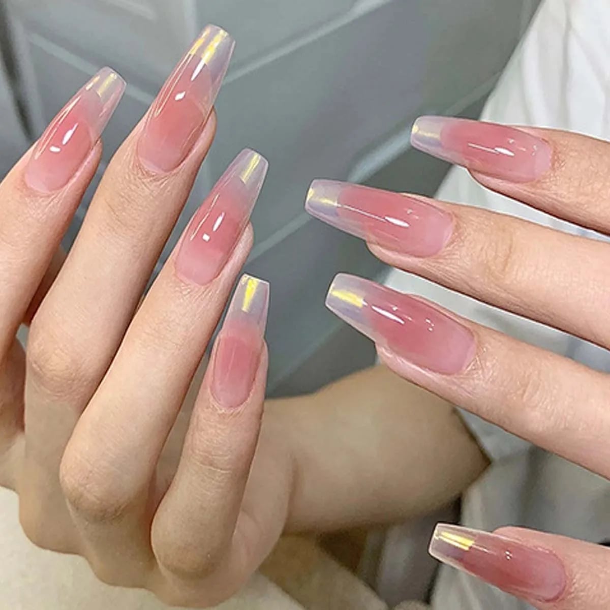 Medium Almond Soft Blush Gradient Nails Medium Almond Soft Blush Gradient Nails — Blush Nails 2027