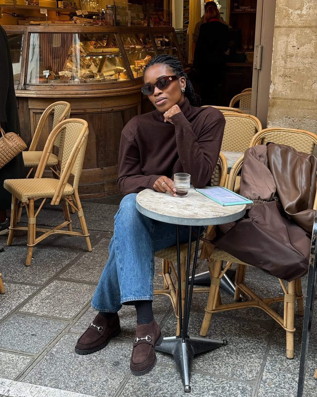 Classic bootcut jeans with a brown turtleneck Classic bootcut jeans with a brown turtleneck — Bootcut Jeans Outfits 2027 with Loafers