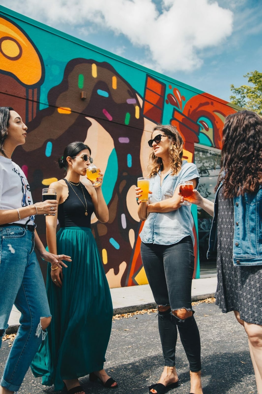 Distressed Denim Jeans and Casual Tops Distressed Denim Jeans and Casual Tops — Bottomless Brunch Outfits 2027