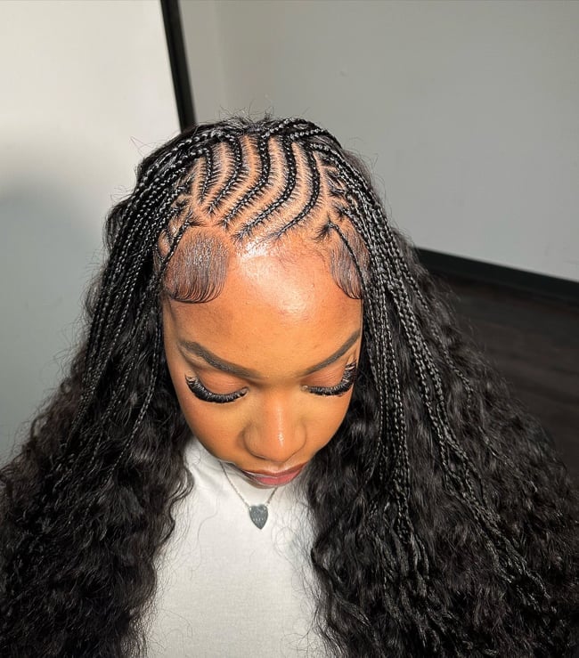 Fulani Braids With Long Wavy Extensions Fulani Braids With Long Wavy Extensions — Braided Hairstyles 2027 with Weave