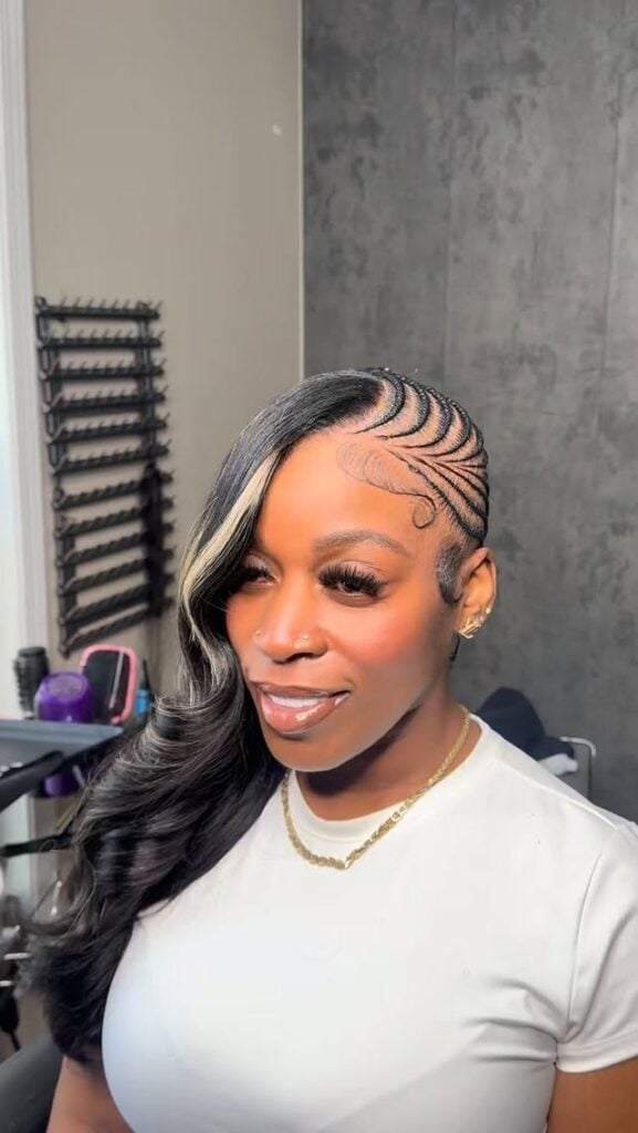 Cassie Braids With Blonde Highlights and Wavy Ends Cassie Braids With Blonde Highlights and Wavy Ends — Braided Hairstyles 2027 with Weave